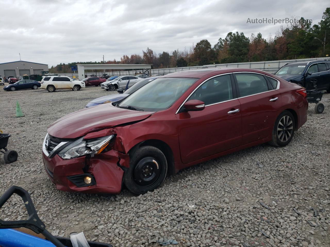 2017 Nissan Altima 2.5 Красный vin: 1N4AL3AP6HC265319