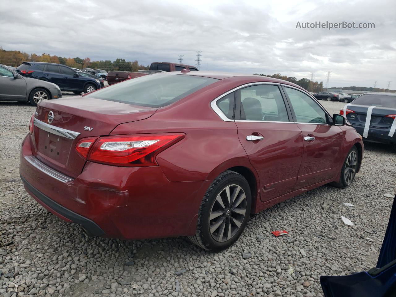 2017 Nissan Altima 2.5 Красный vin: 1N4AL3AP6HC265319