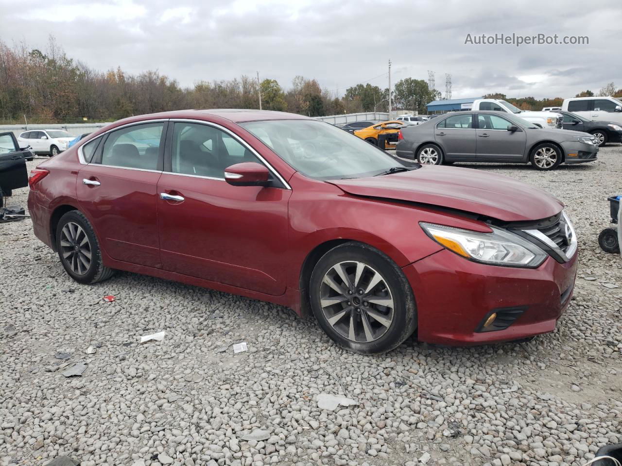 2017 Nissan Altima 2.5 Красный vin: 1N4AL3AP6HC265319