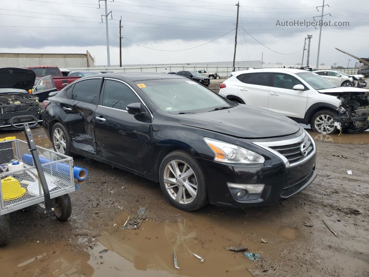 2014 Nissan Altima 2.5 Черный vin: 1N4AL3AP7EC148666