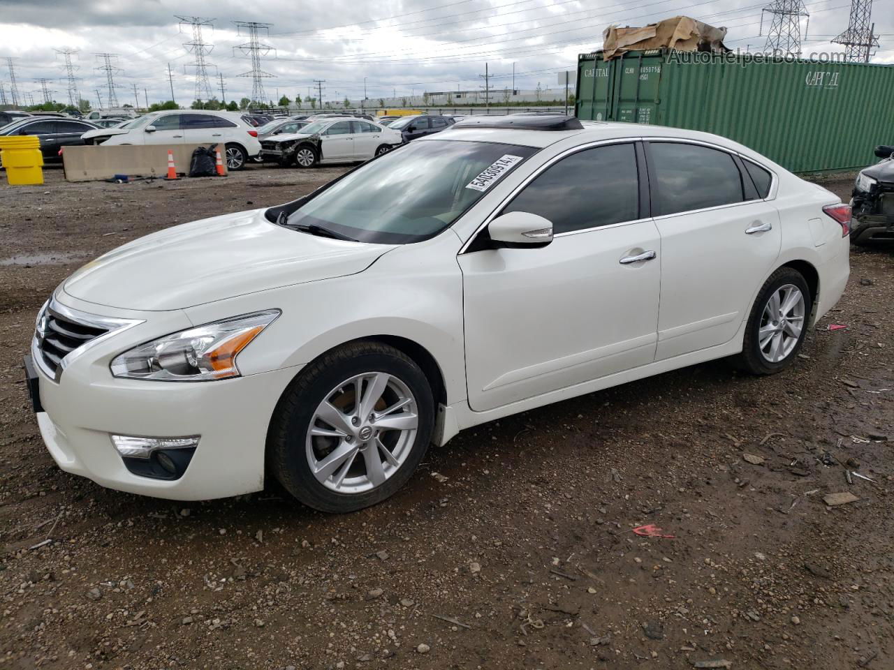 2014 Nissan Altima 2.5 Белый vin: 1N4AL3AP7EC171395