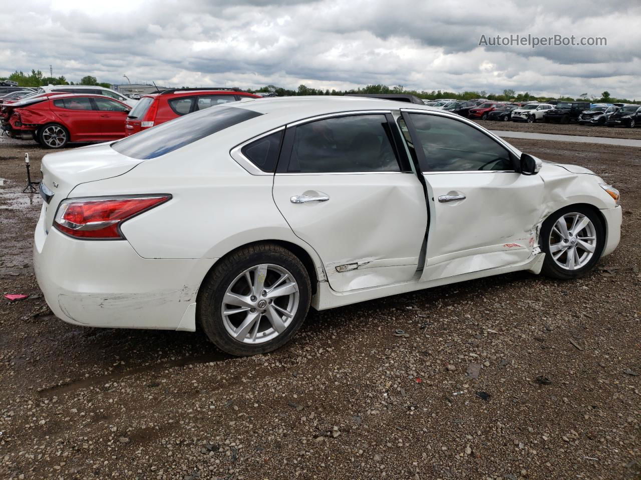 2014 Nissan Altima 2.5 White vin: 1N4AL3AP7EC171395