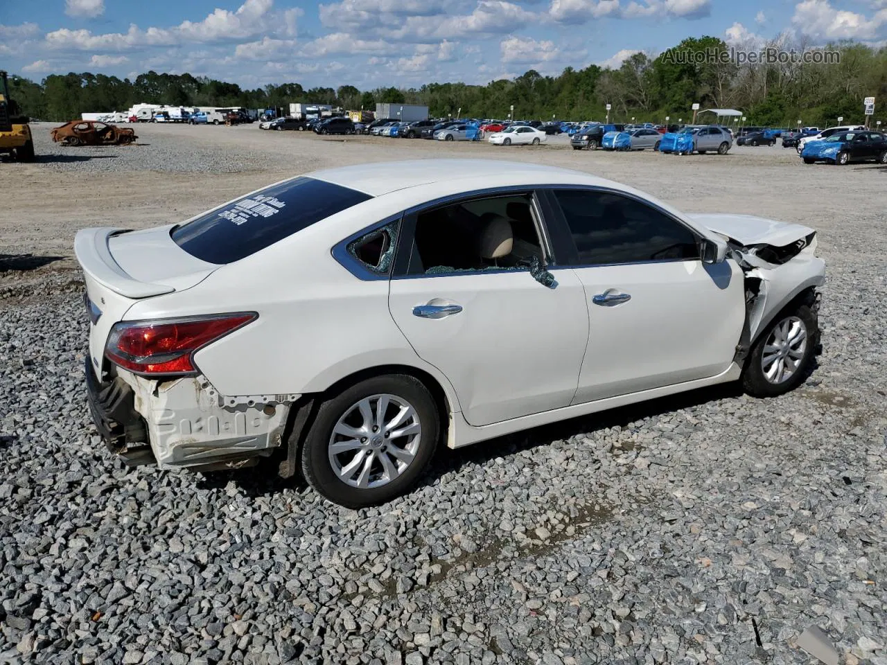 2014 Nissan Altima 2.5 White vin: 1N4AL3AP7EC199648