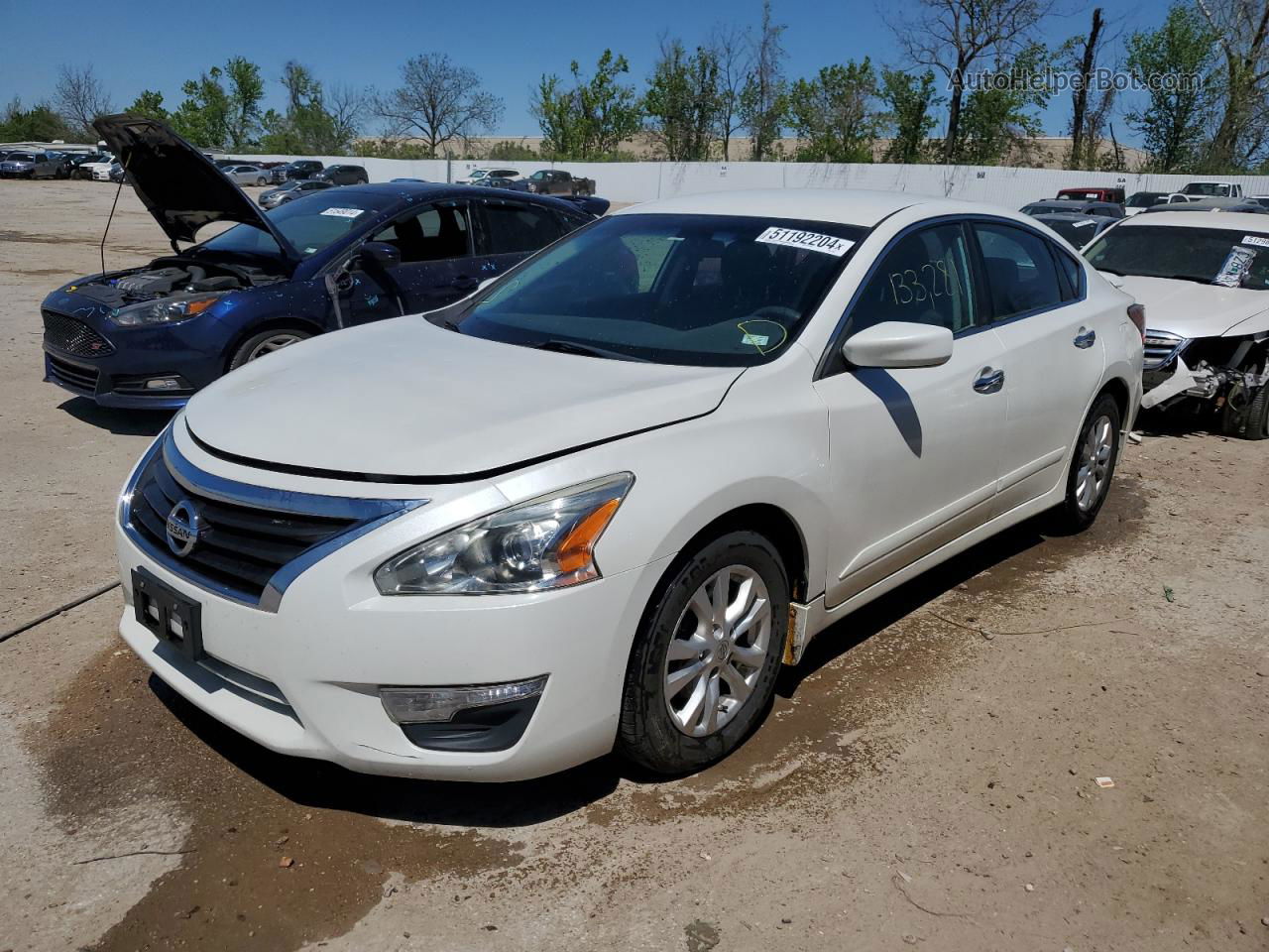 2014 Nissan Altima 2.5 White vin: 1N4AL3AP7EC410508