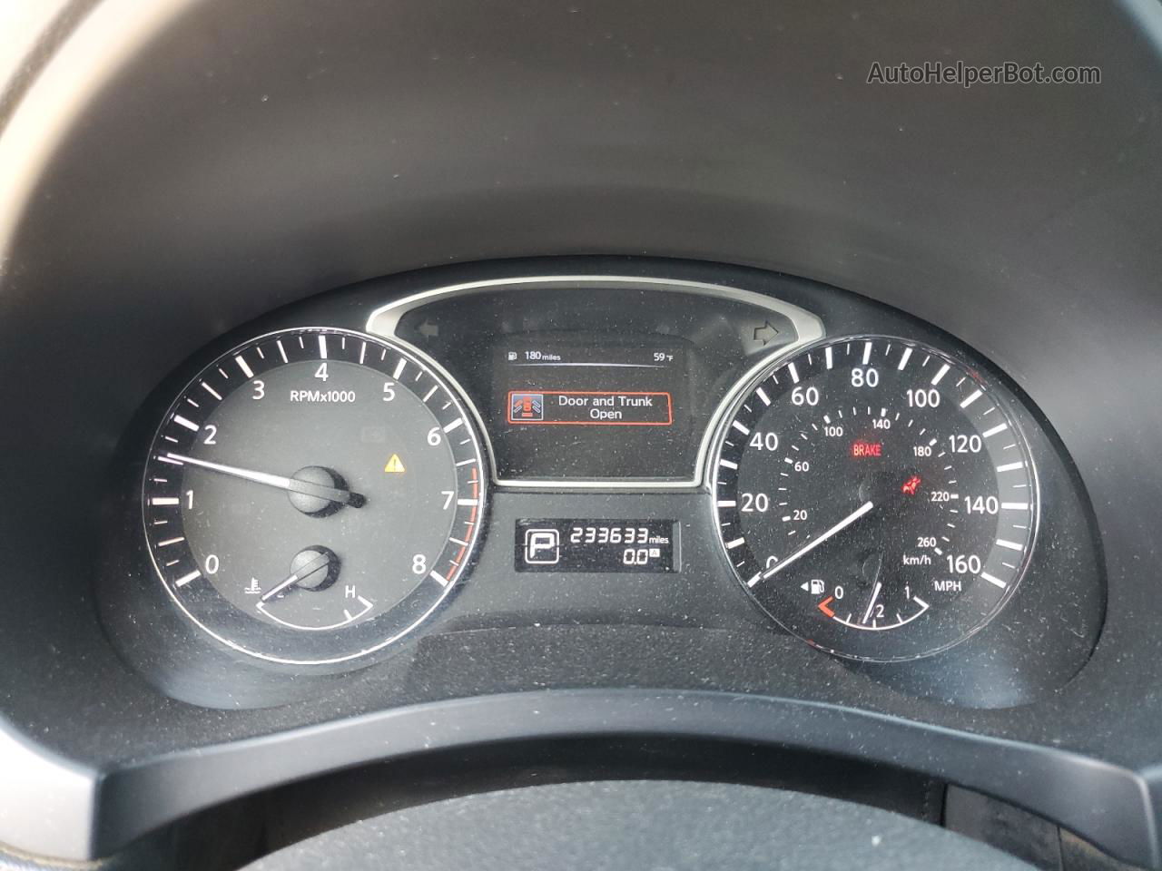 2014 Nissan Altima 2.5 Черный vin: 1N4AL3AP7EN239439