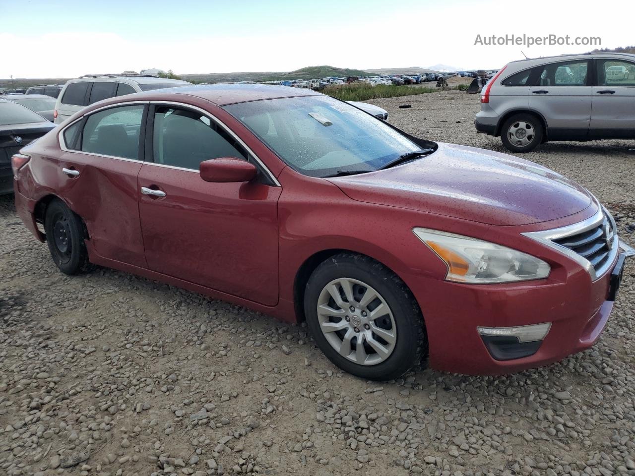 2014 Nissan Altima 2.5 Red vin: 1N4AL3AP7EN334941