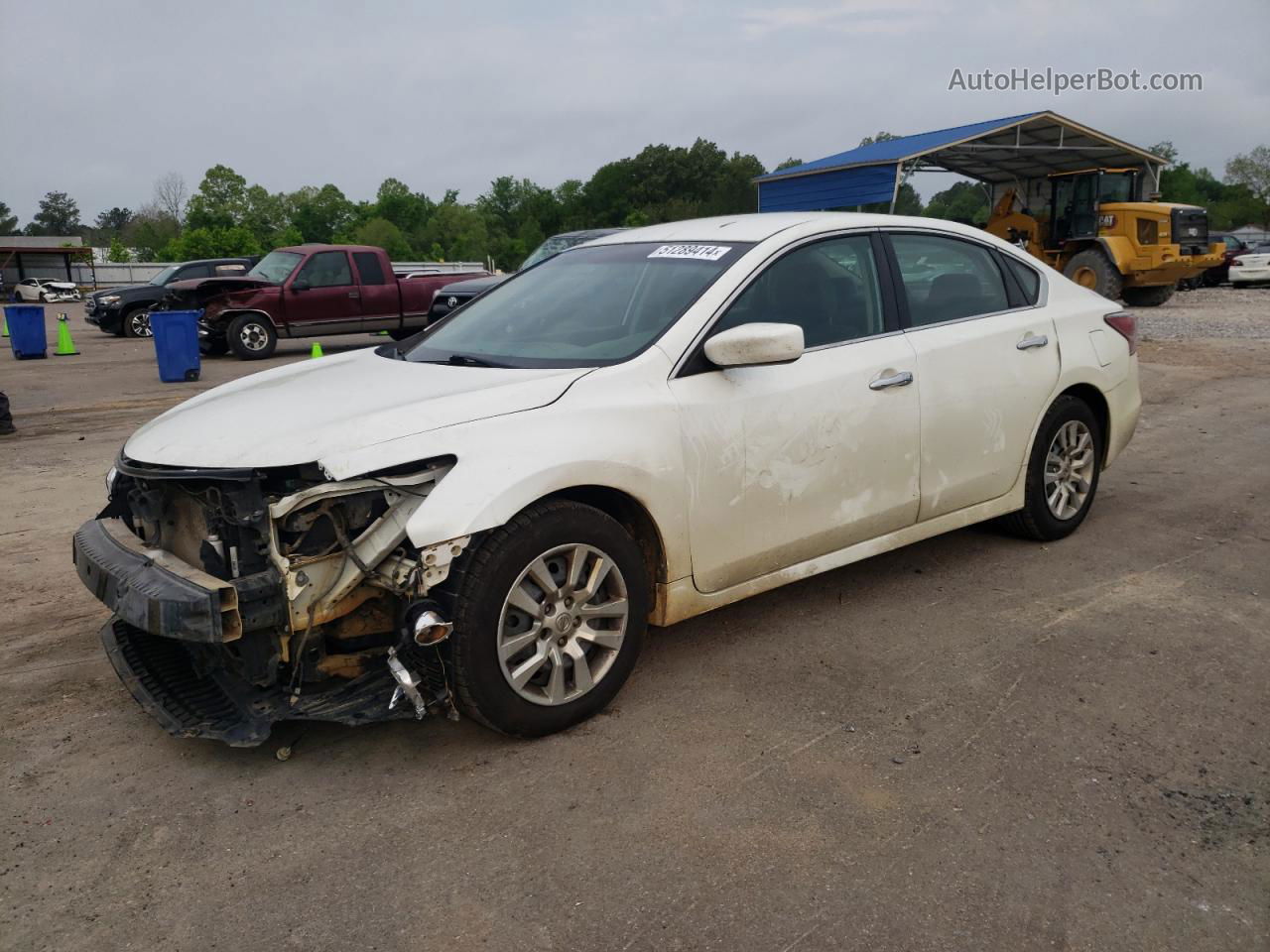 2014 Nissan Altima 2.5 White vin: 1N4AL3AP7EN341484