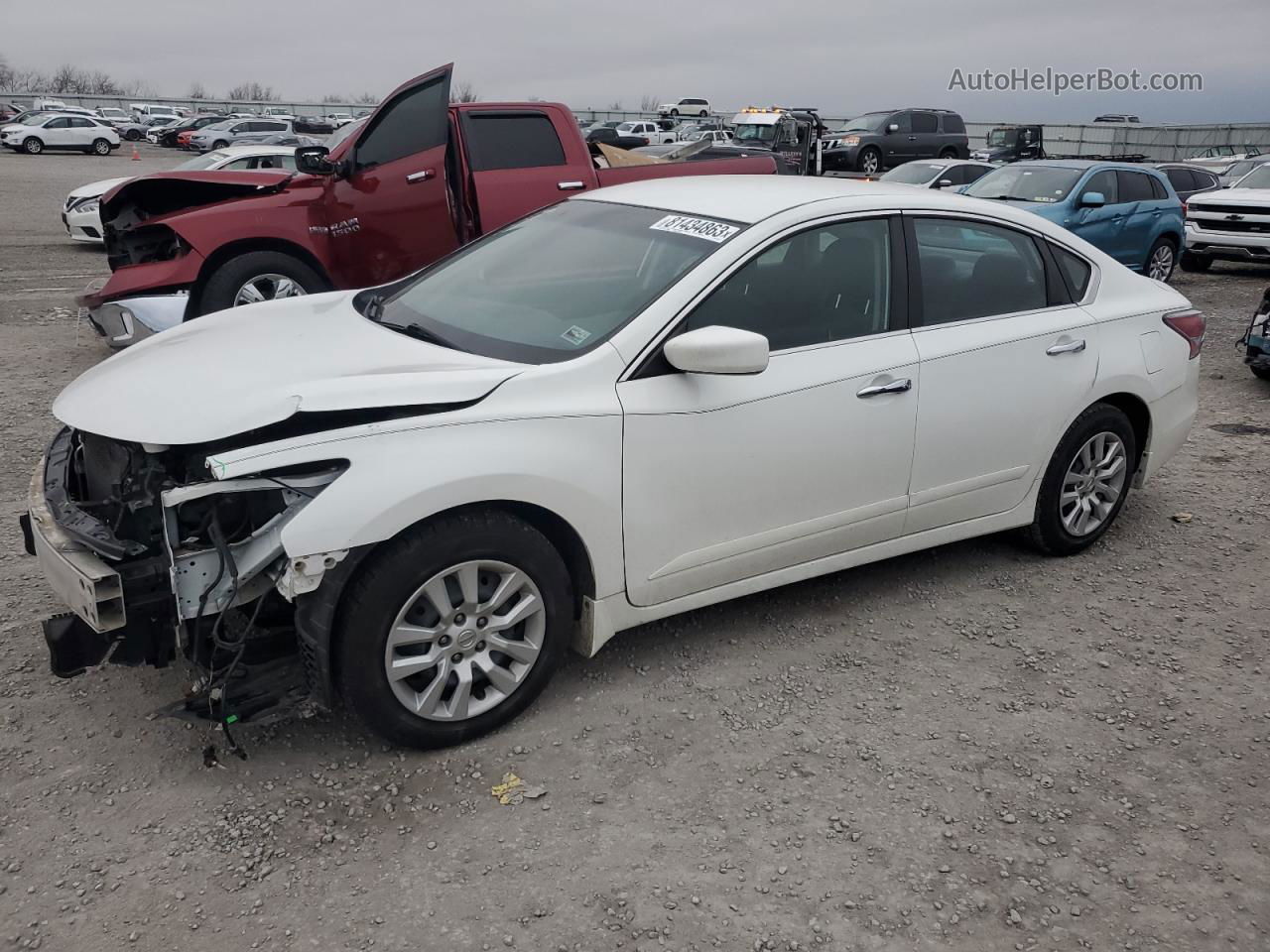 2015 Nissan Altima 2.5 White vin: 1N4AL3AP7FC452775