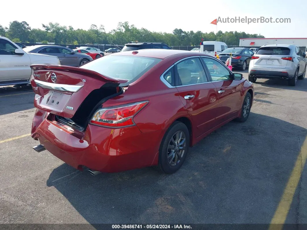 2015 Nissan Altima 2.5 S Красный vin: 1N4AL3AP7FC482634