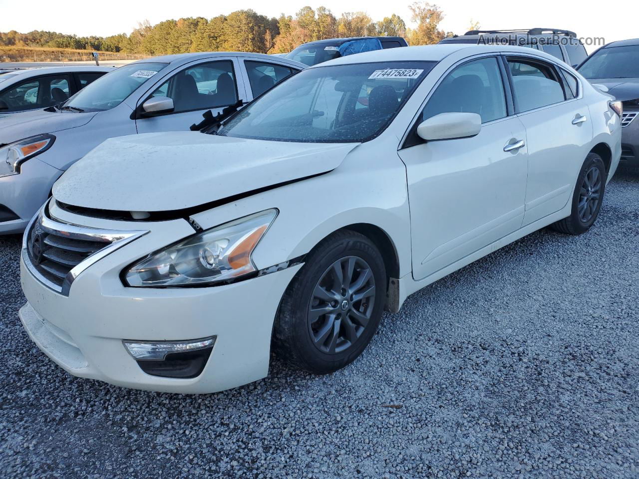 2015 Nissan Altima 2.5 White vin: 1N4AL3AP7FC489034