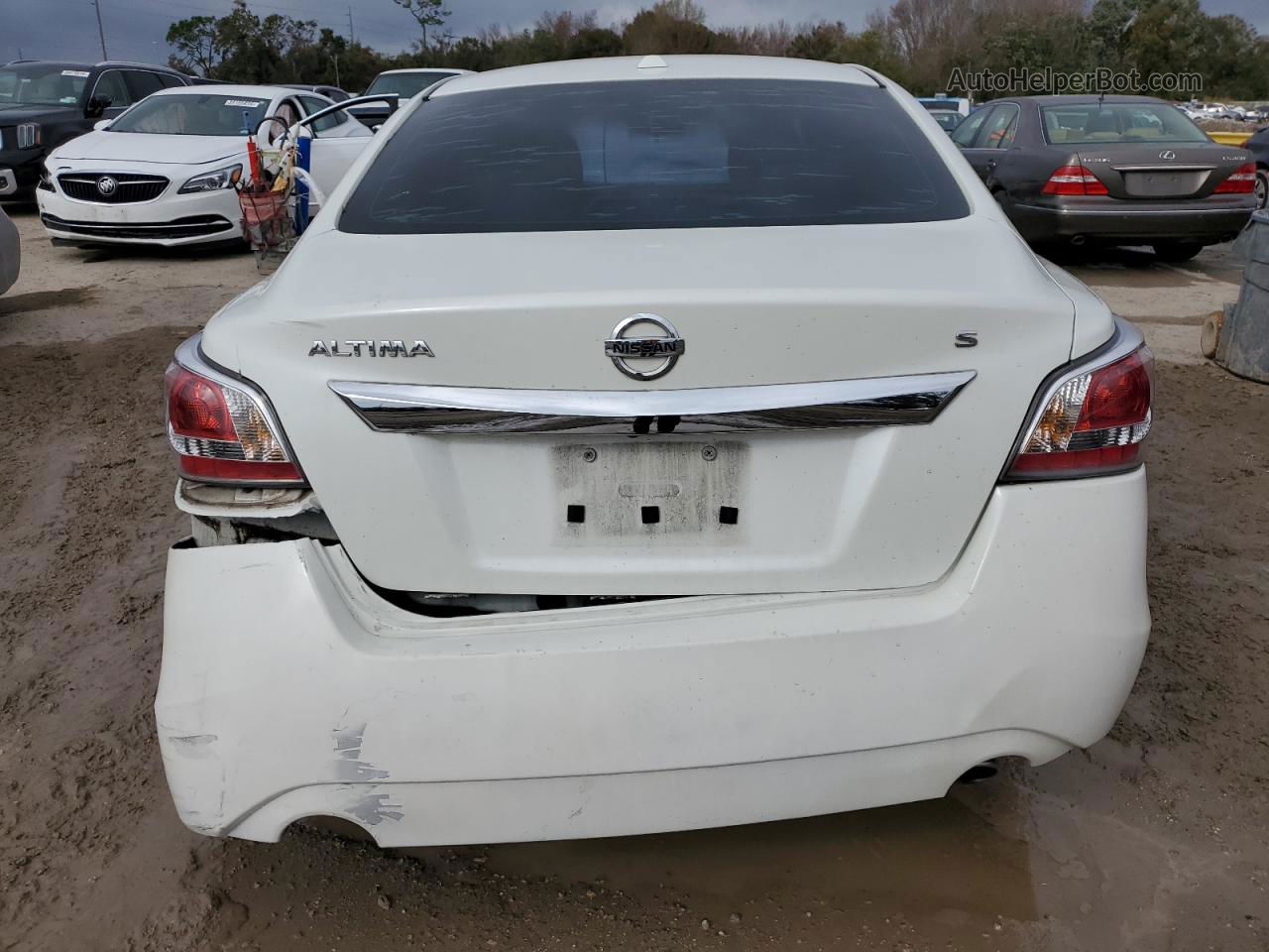 2015 Nissan Altima 2.5 White vin: 1N4AL3AP7FN315498