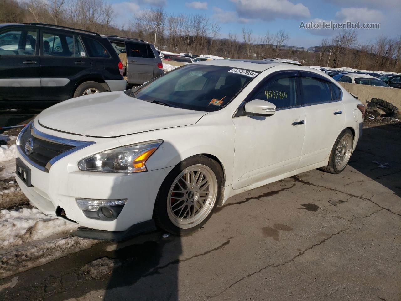 2015 Nissan Altima 2.5 White vin: 1N4AL3AP7FN348663