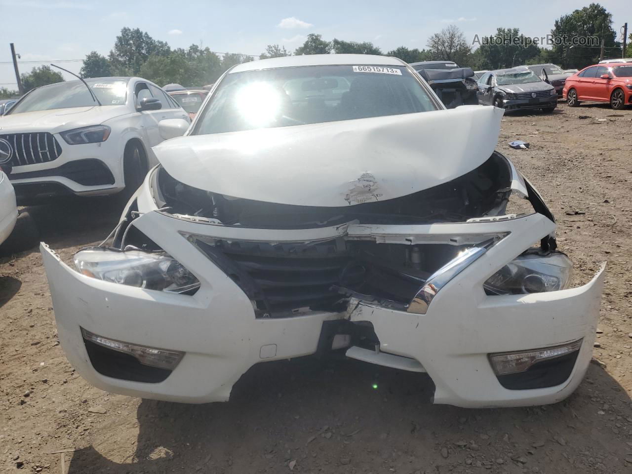 2015 Nissan Altima 2.5 White vin: 1N4AL3AP7FN408134