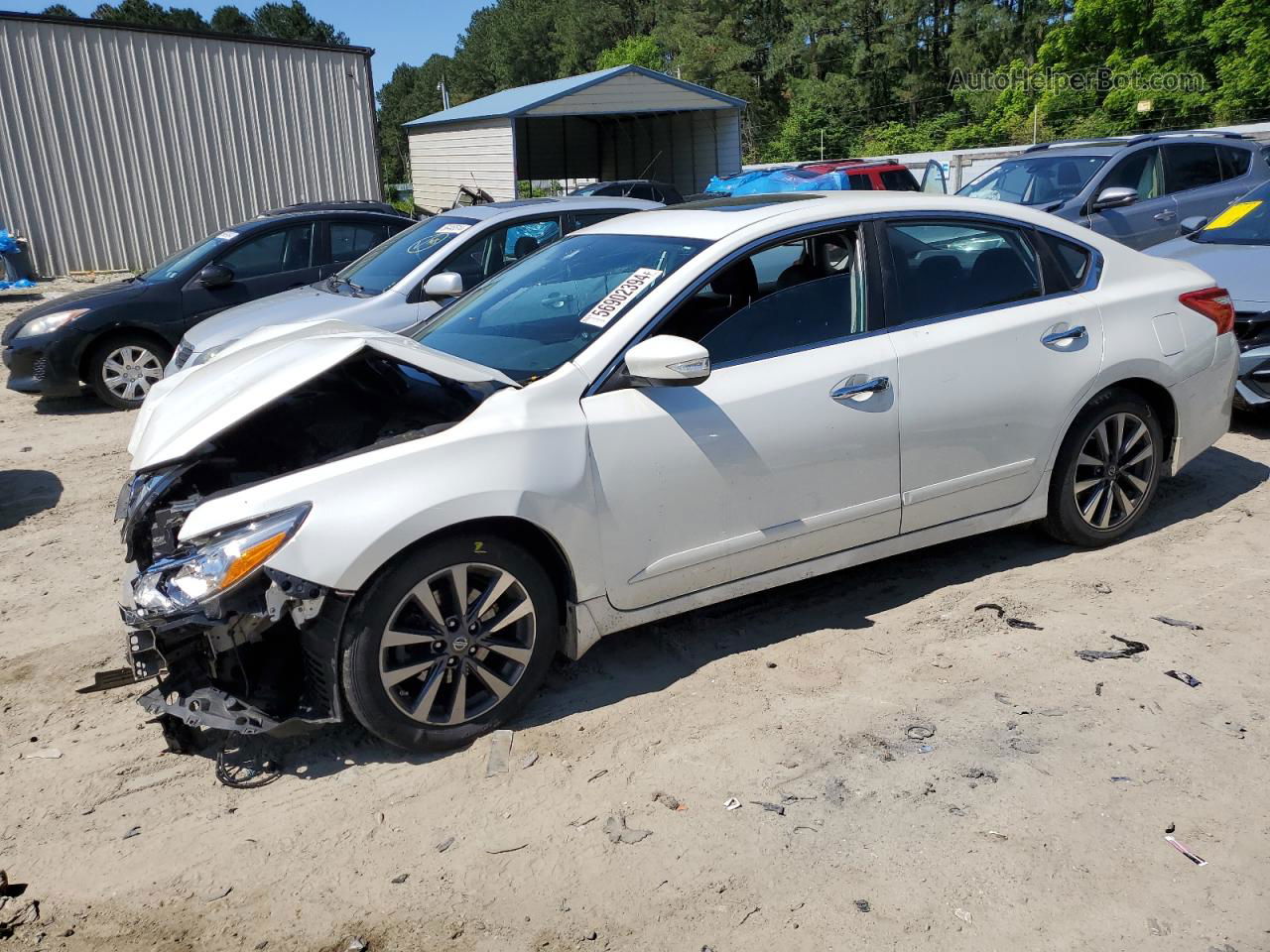 2017 Nissan Altima 2.5 White vin: 1N4AL3AP7HC217330