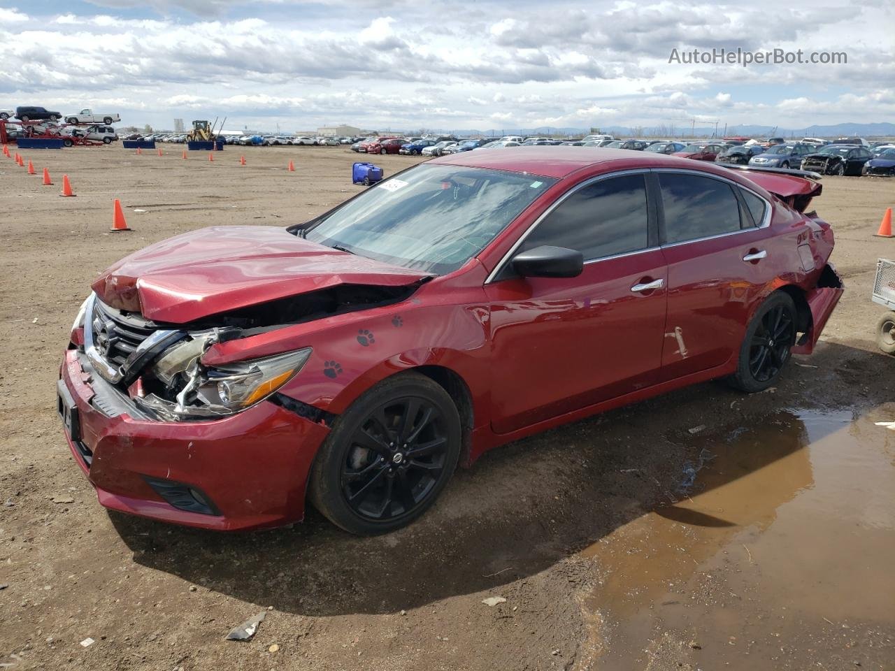 2017 Nissan Altima 2.5 Red vin: 1N4AL3AP7HC226447