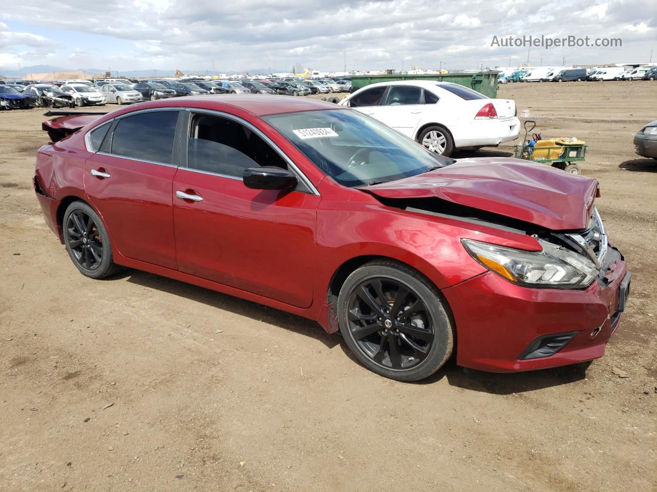 2017 Nissan Altima 2.5 Red vin: 1N4AL3AP7HC226447