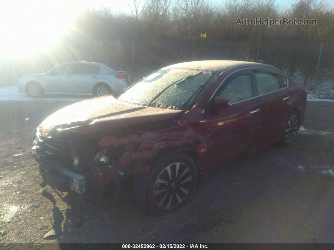 2017 Nissan Altima 2.5 Sv Maroon vin: 1N4AL3AP7HC499646