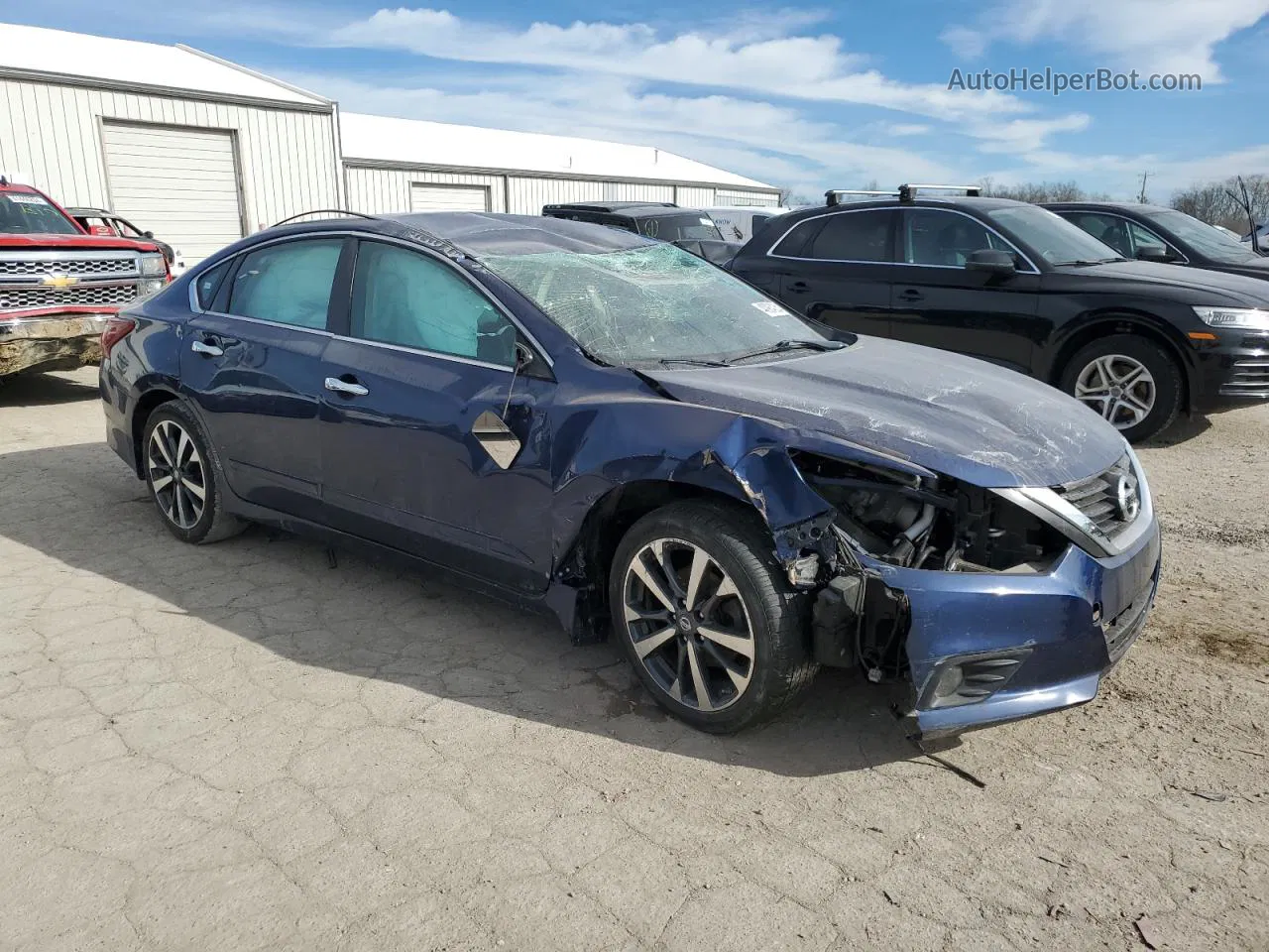 2017 Nissan Altima 2.5 Синий vin: 1N4AL3AP7HC940367