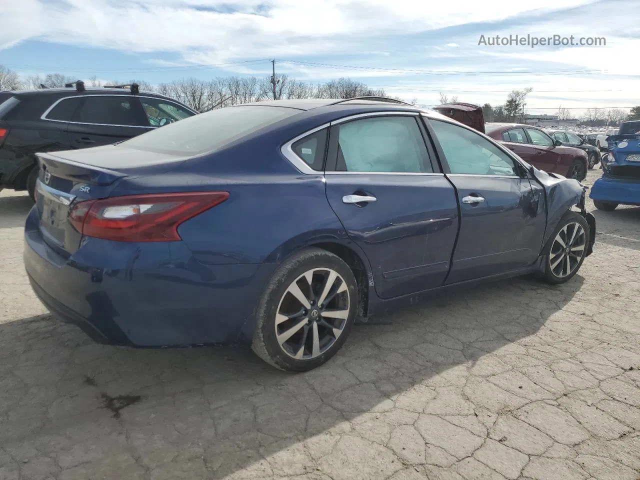 2017 Nissan Altima 2.5 Синий vin: 1N4AL3AP7HC940367