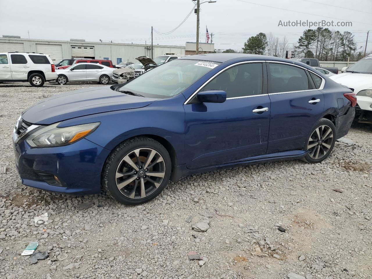 2017 Nissan Altima 2.5 Синий vin: 1N4AL3AP7HN305590