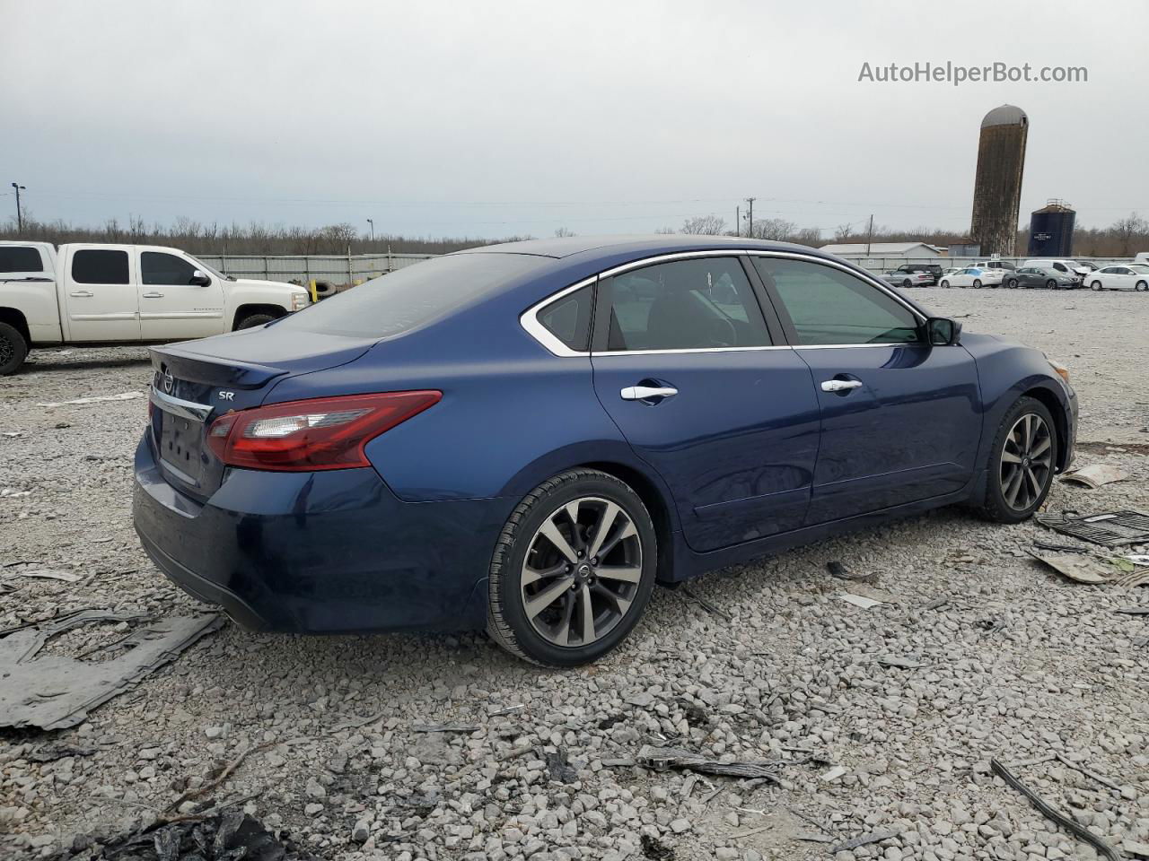 2017 Nissan Altima 2.5 Синий vin: 1N4AL3AP7HN305590