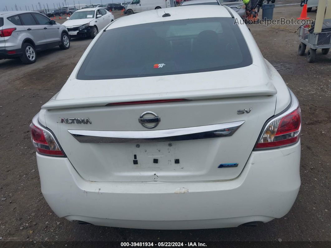 2014 Nissan Altima 2.5 Sv White vin: 1N4AL3AP8EC100268