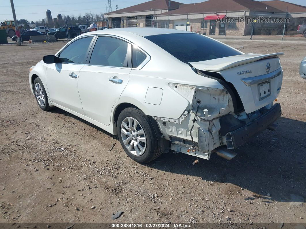 2014 Nissan Altima 2.5 S White vin: 1N4AL3AP8EN206885