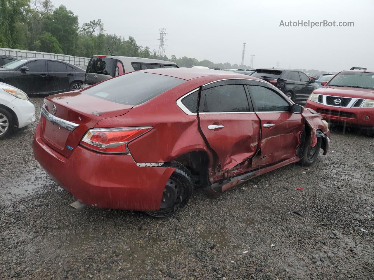 2014 Nissan Altima 2.5 Red vin: 1N4AL3AP8EN375059