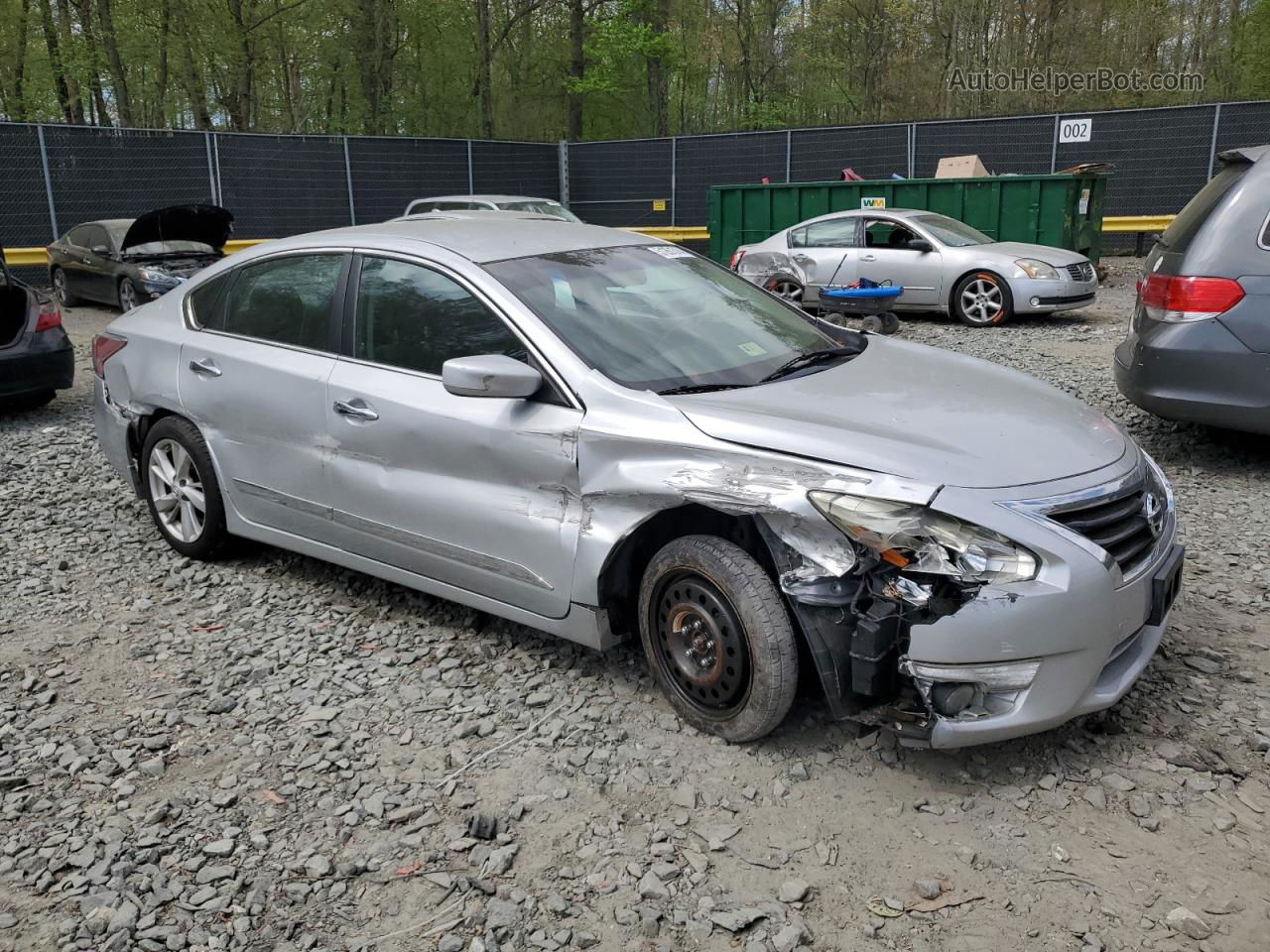 2015 Nissan Altima 2.5 Silver vin: 1N4AL3AP8FC117475