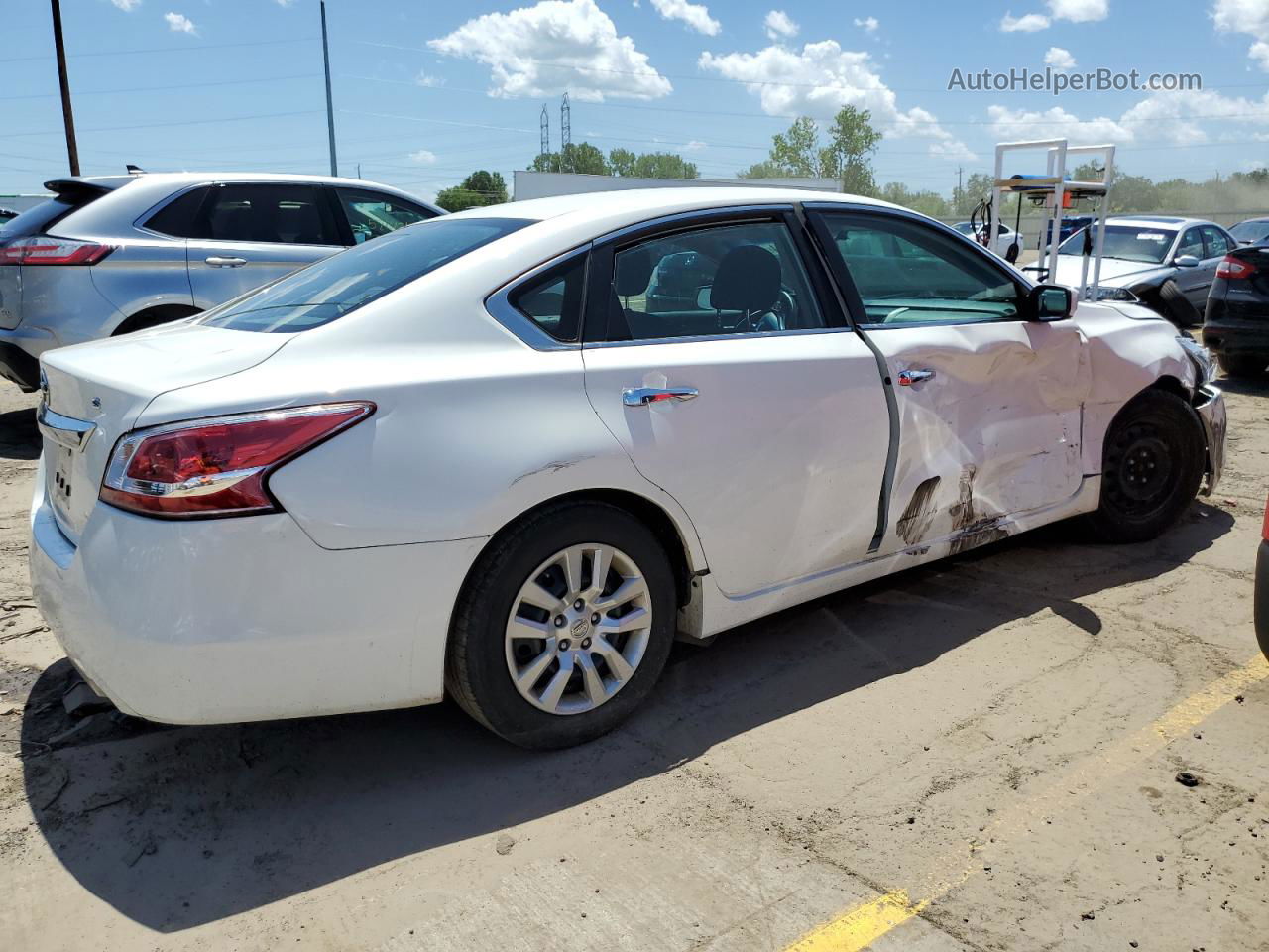 2015 Nissan Altima 2.5 White vin: 1N4AL3AP8FC271667