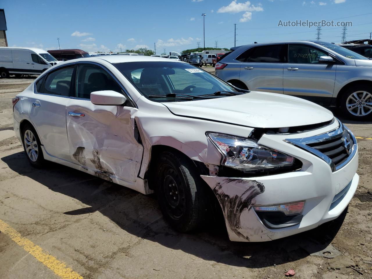 2015 Nissan Altima 2.5 White vin: 1N4AL3AP8FC271667