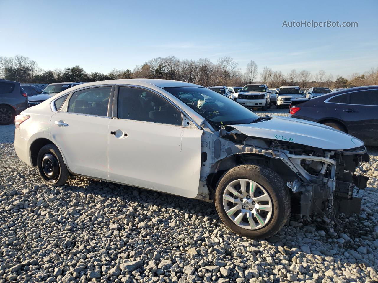 2015 Nissan Altima 2.5 White vin: 1N4AL3AP8FC280871