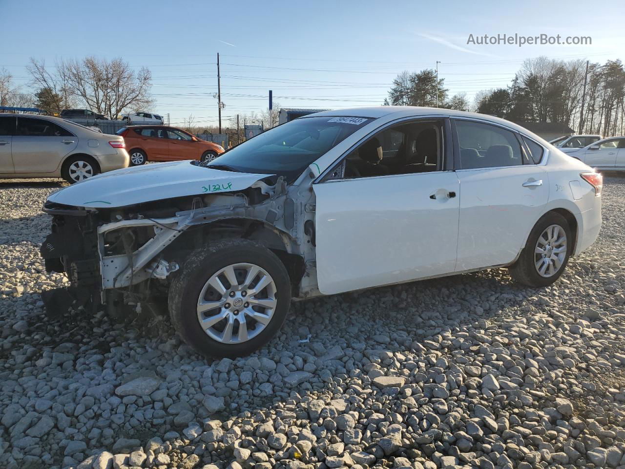 2015 Nissan Altima 2.5 White vin: 1N4AL3AP8FC280871