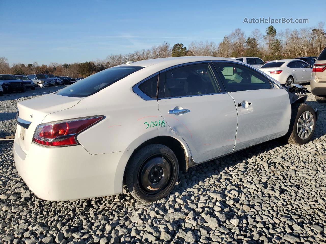 2015 Nissan Altima 2.5 White vin: 1N4AL3AP8FC280871