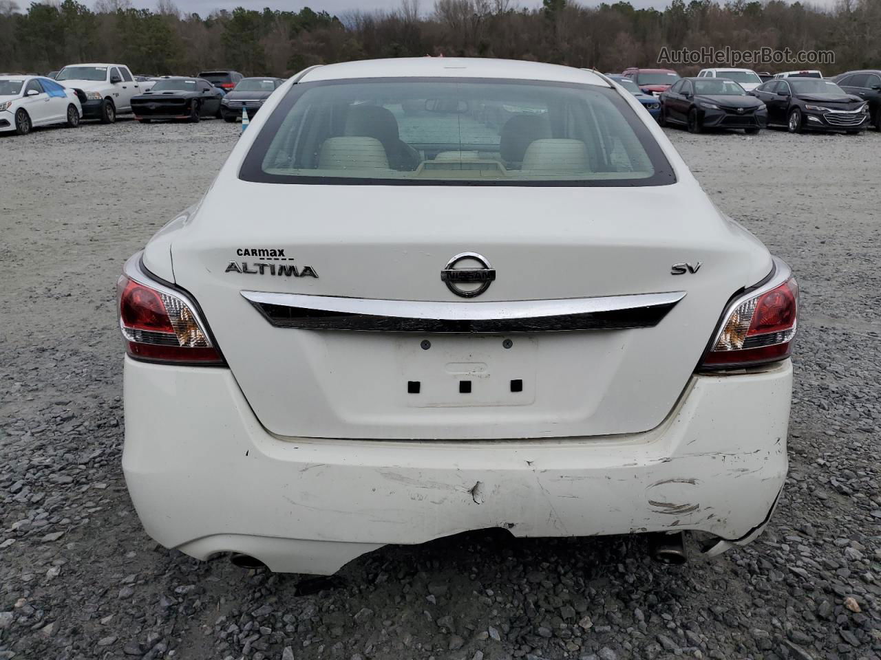 2015 Nissan Altima 2.5 White vin: 1N4AL3AP8FC419073