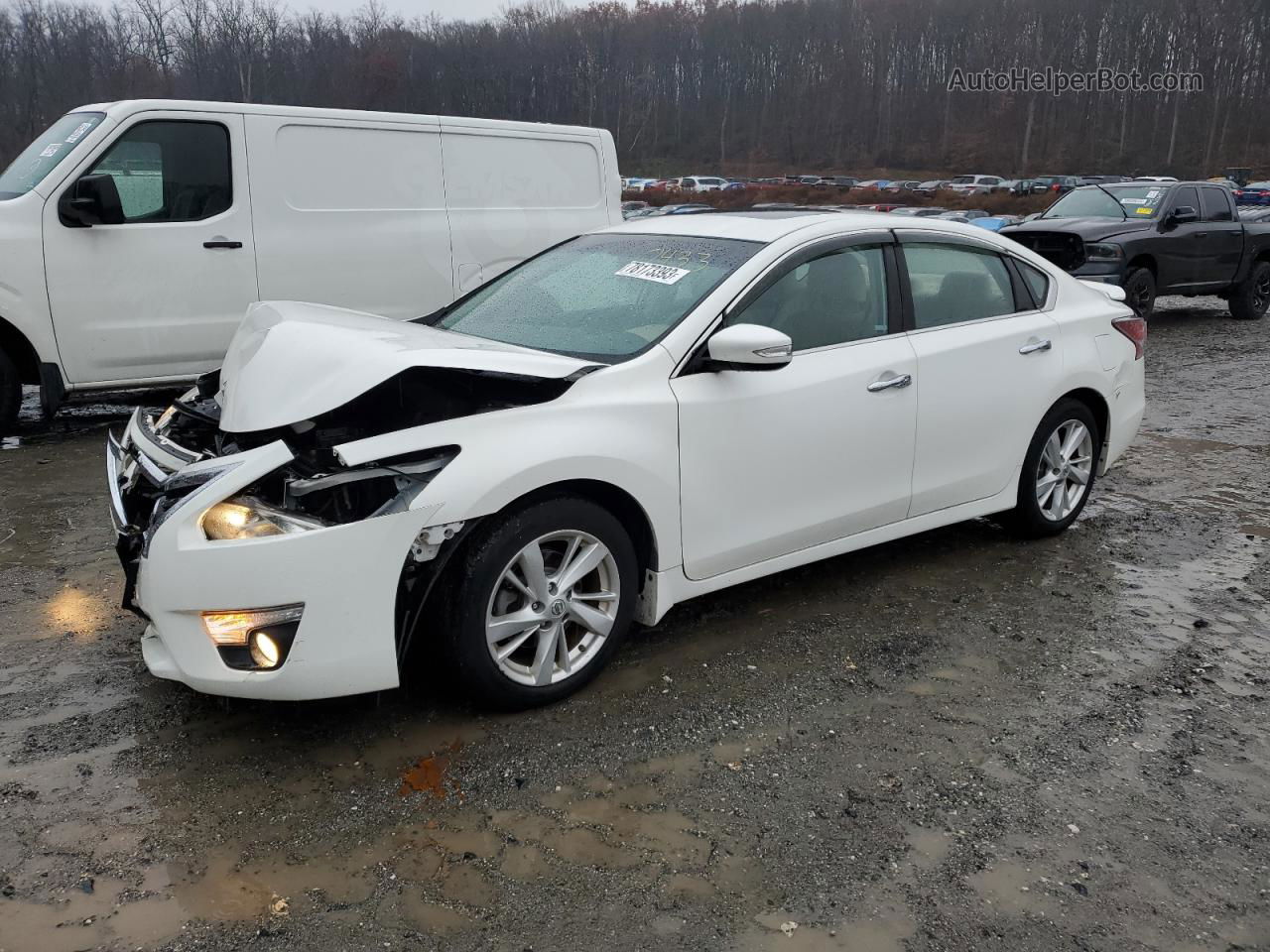 2015 Nissan Altima 2.5 White vin: 1N4AL3AP8FC460433
