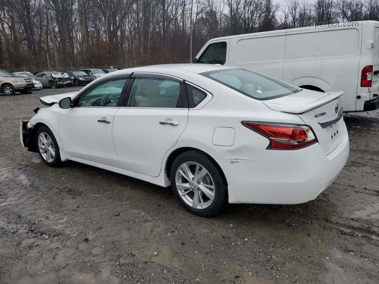 2015 Nissan Altima 2.5 White vin: 1N4AL3AP8FC460433