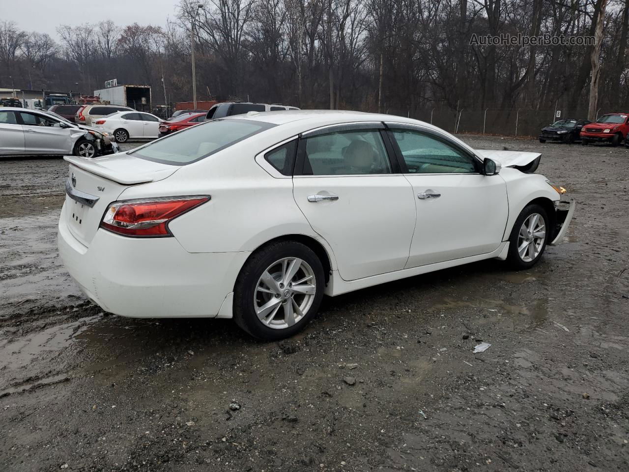 2015 Nissan Altima 2.5 White vin: 1N4AL3AP8FC460433