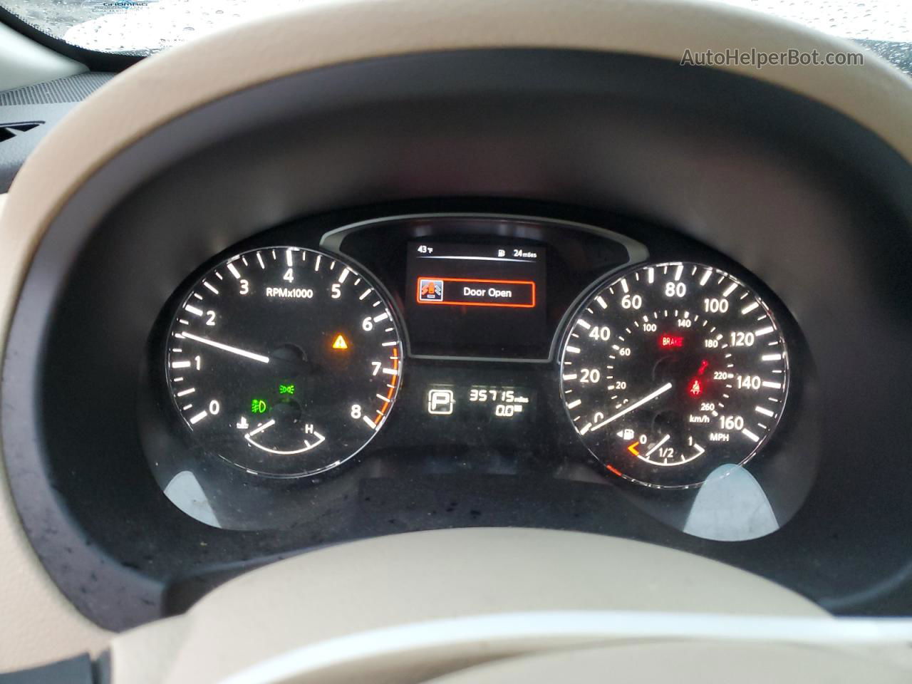 2015 Nissan Altima 2.5 White vin: 1N4AL3AP8FC460433