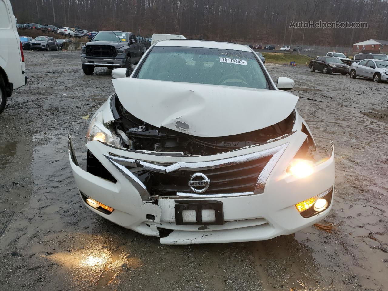 2015 Nissan Altima 2.5 White vin: 1N4AL3AP8FC460433