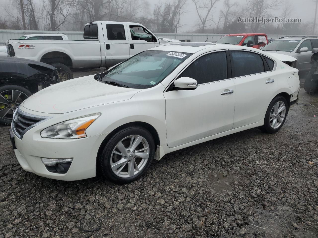 2015 Nissan Altima 2.5 White vin: 1N4AL3AP8FC580376