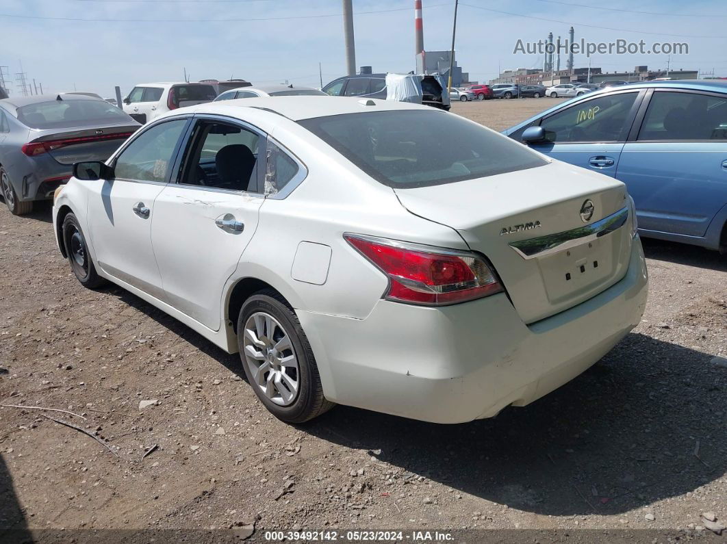 2015 Nissan Altima 2.5/s/sv/sl White vin: 1N4AL3AP8FN335100