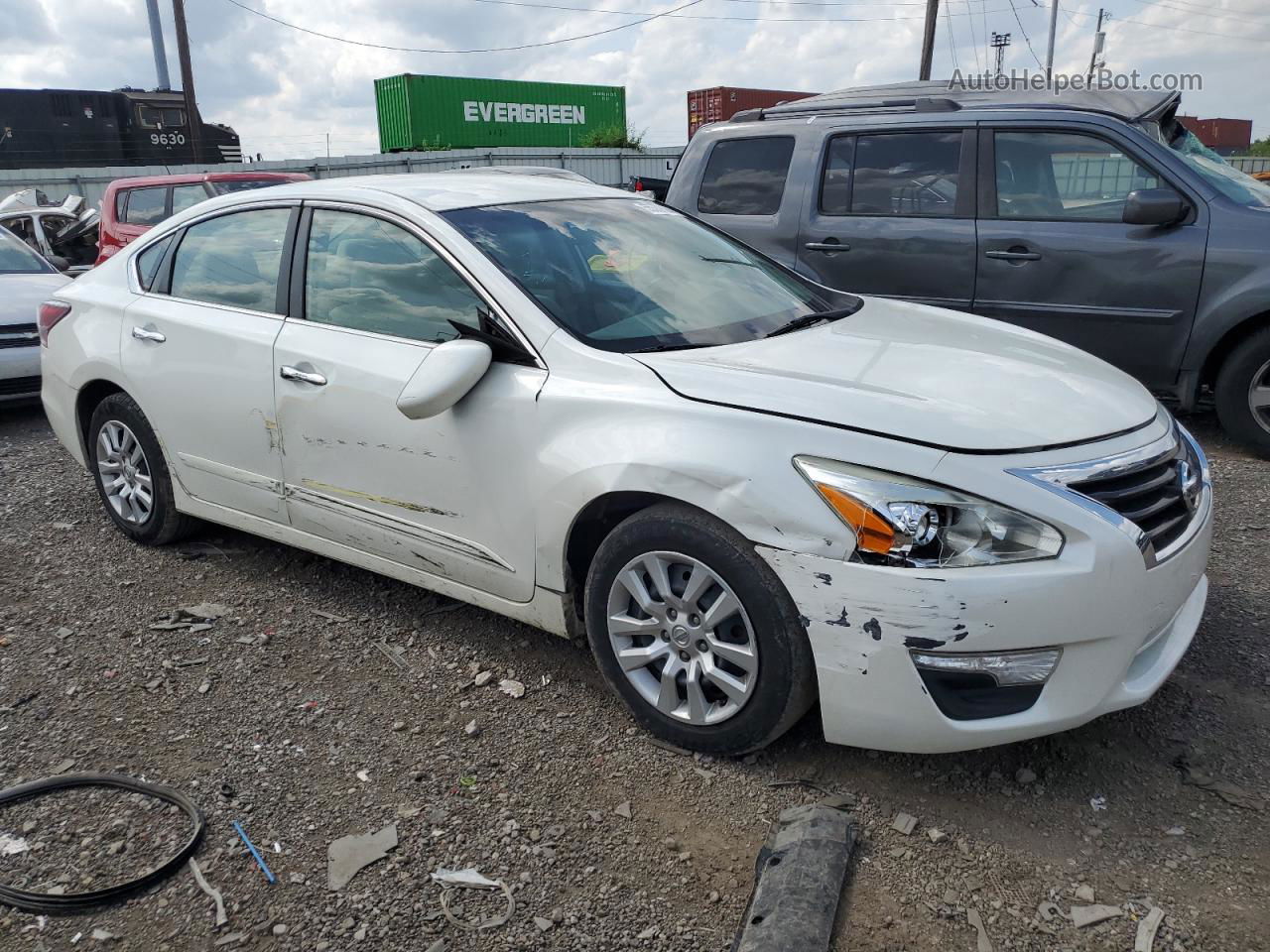 2015 Nissan Altima 2.5 White vin: 1N4AL3AP8FN362975