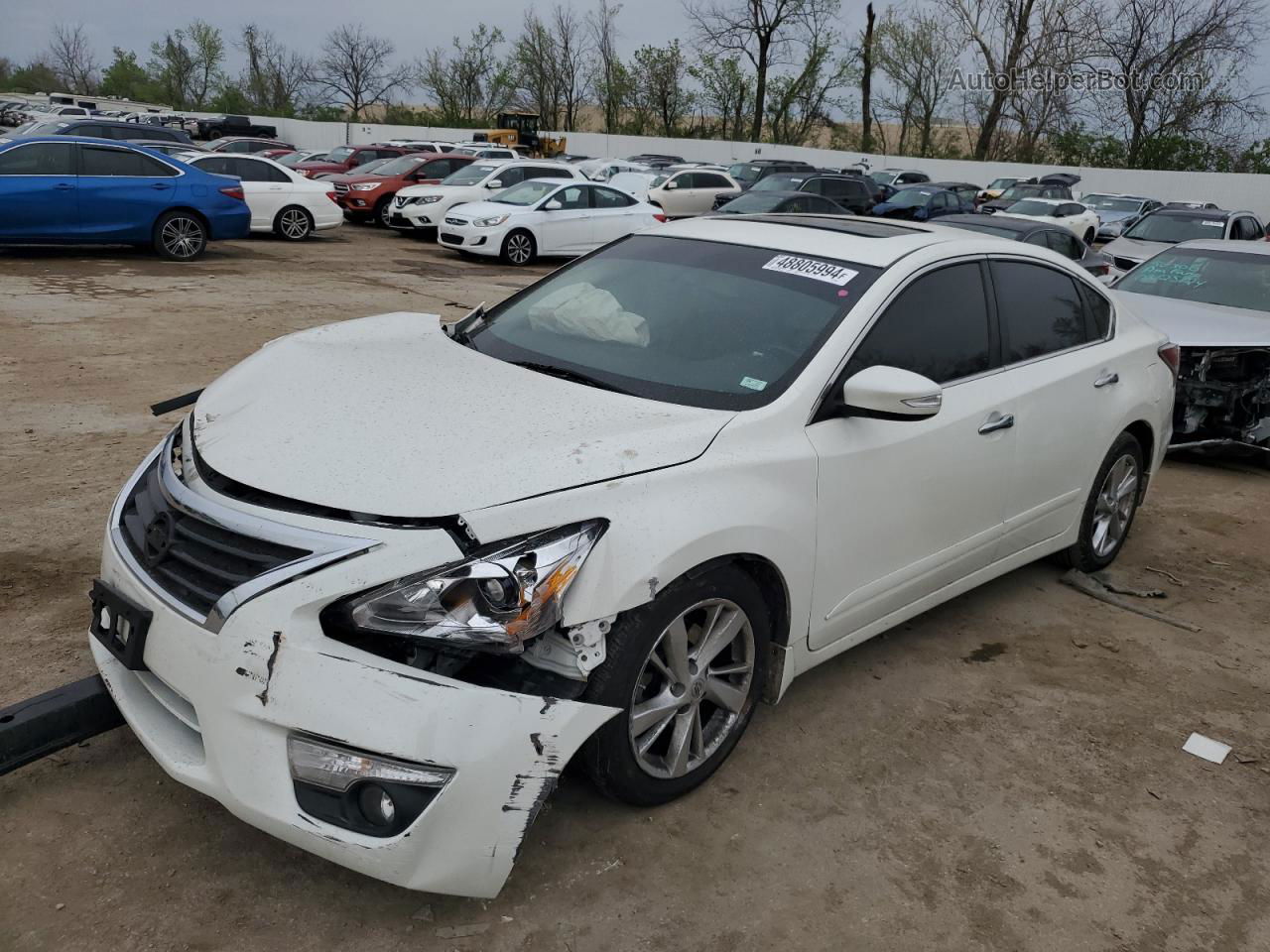 2015 Nissan Altima 2.5 White vin: 1N4AL3AP8FN884425