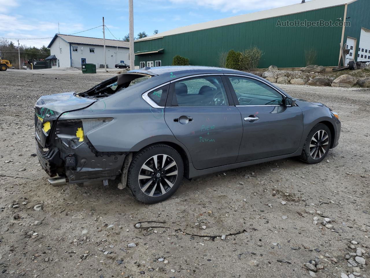 2018 Nissan Altima 2.5 Gray vin: 1N4AL3AP8JC122183