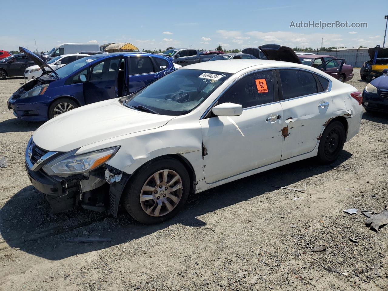 2018 Nissan Altima 2.5 White vin: 1N4AL3AP8JC197806