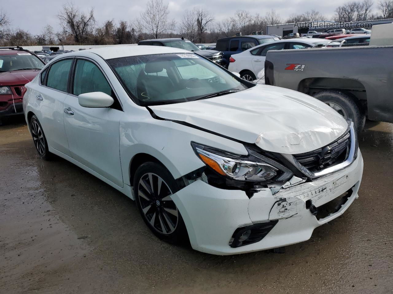 2018 Nissan Altima 2.5 White vin: 1N4AL3AP8JC264579