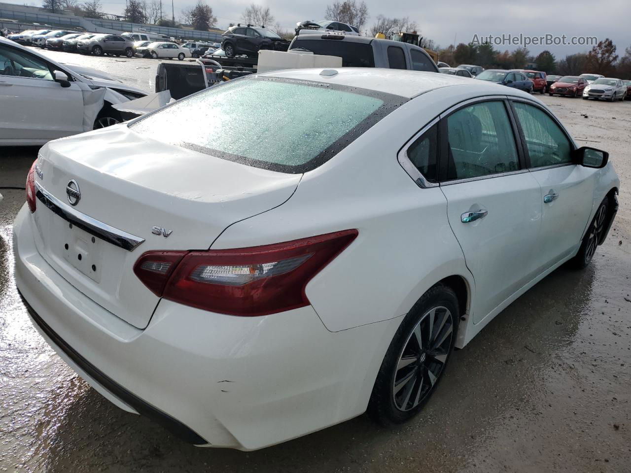 2018 Nissan Altima 2.5 White vin: 1N4AL3AP8JC264579