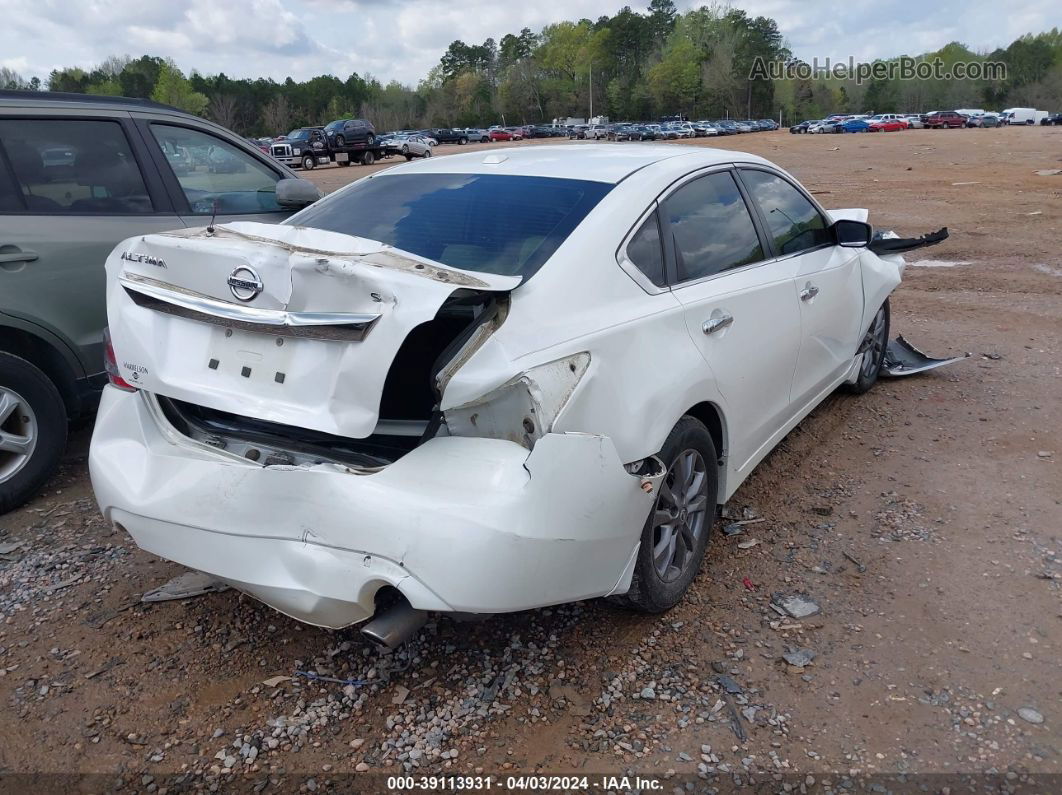 2015 Nissan Altima 2.5 S White vin: 1N4AL3AP9FC198244