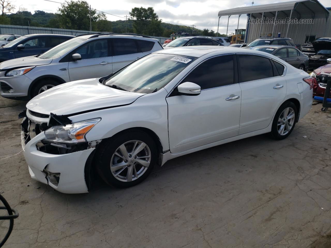 2015 Nissan Altima 2.5 White vin: 1N4AL3AP9FC253792